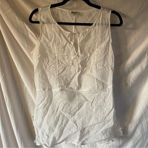 White linen top
